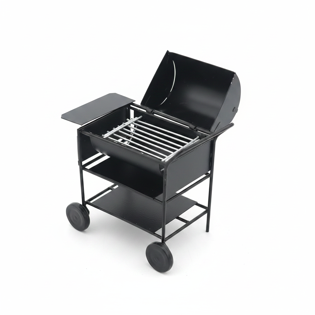 Miniature BBQ Grill – Dollhouse & Diorama Accessory