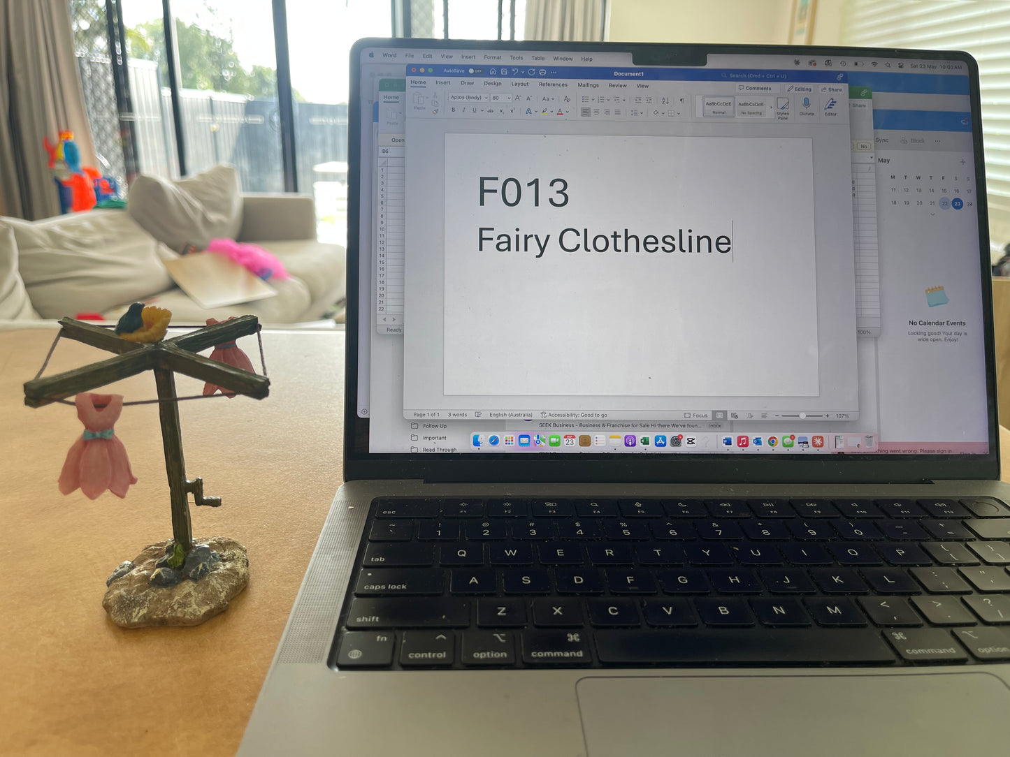 Fairy Clothesline | Miniature Fairy Garden Accessory