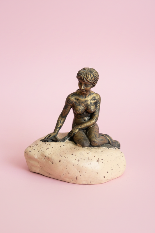 Lady Figurine on Stone Base