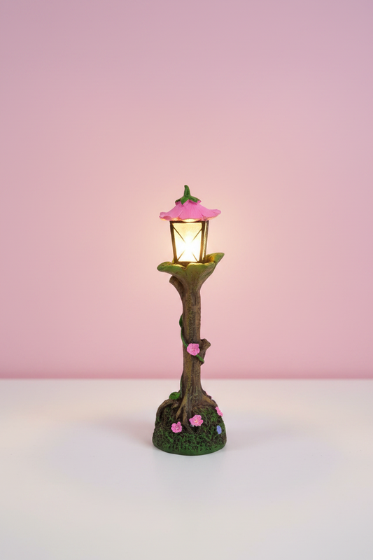Fairy Garden Flower Lamp Post