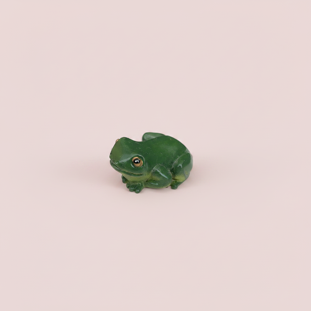 Green Frog Flat Lying (Realistic)