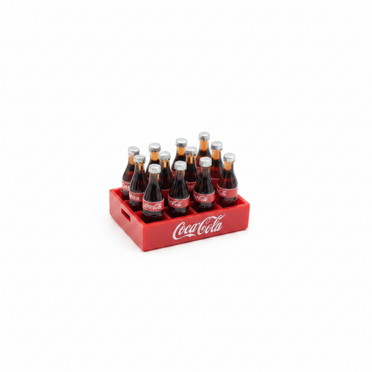 Miniature Coca-Cola Bottle Crate – Dollhouse Collectible