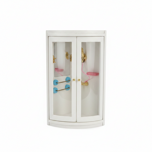 Miniature Curved Shower Enclosure – Dollhouse Bathroom