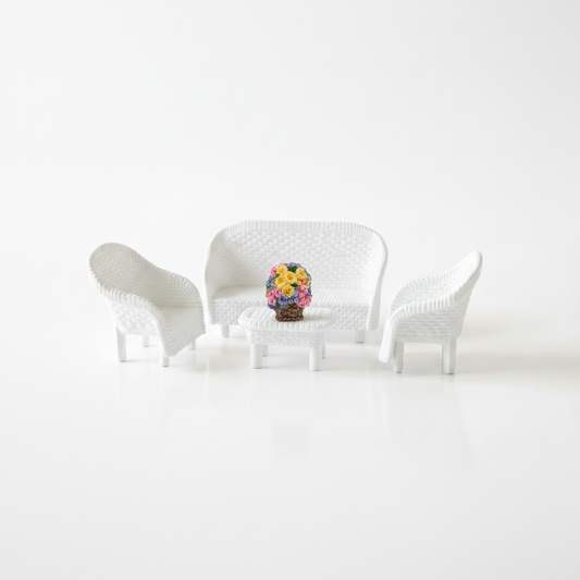 Miniature Fairy Garden Pot – White Studio Background