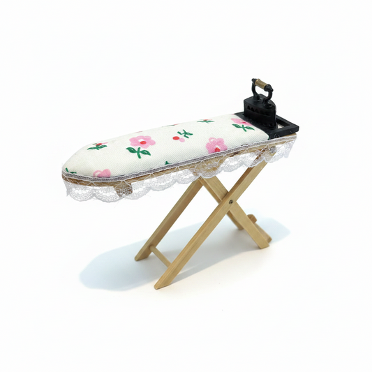 Miniature Ironing Board & Iron Set – Dollhouse Laundry
