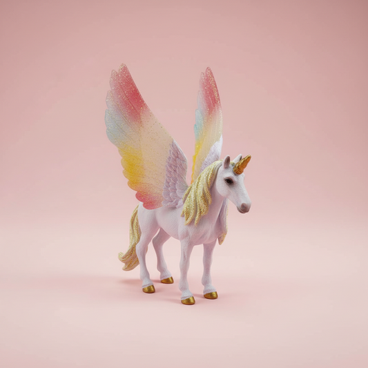 Purple Rainbow Wing Unicorn