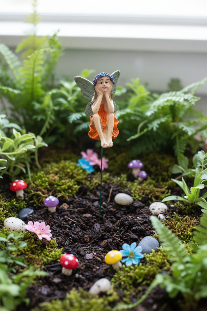 Dreaming Fairy Garden Stake