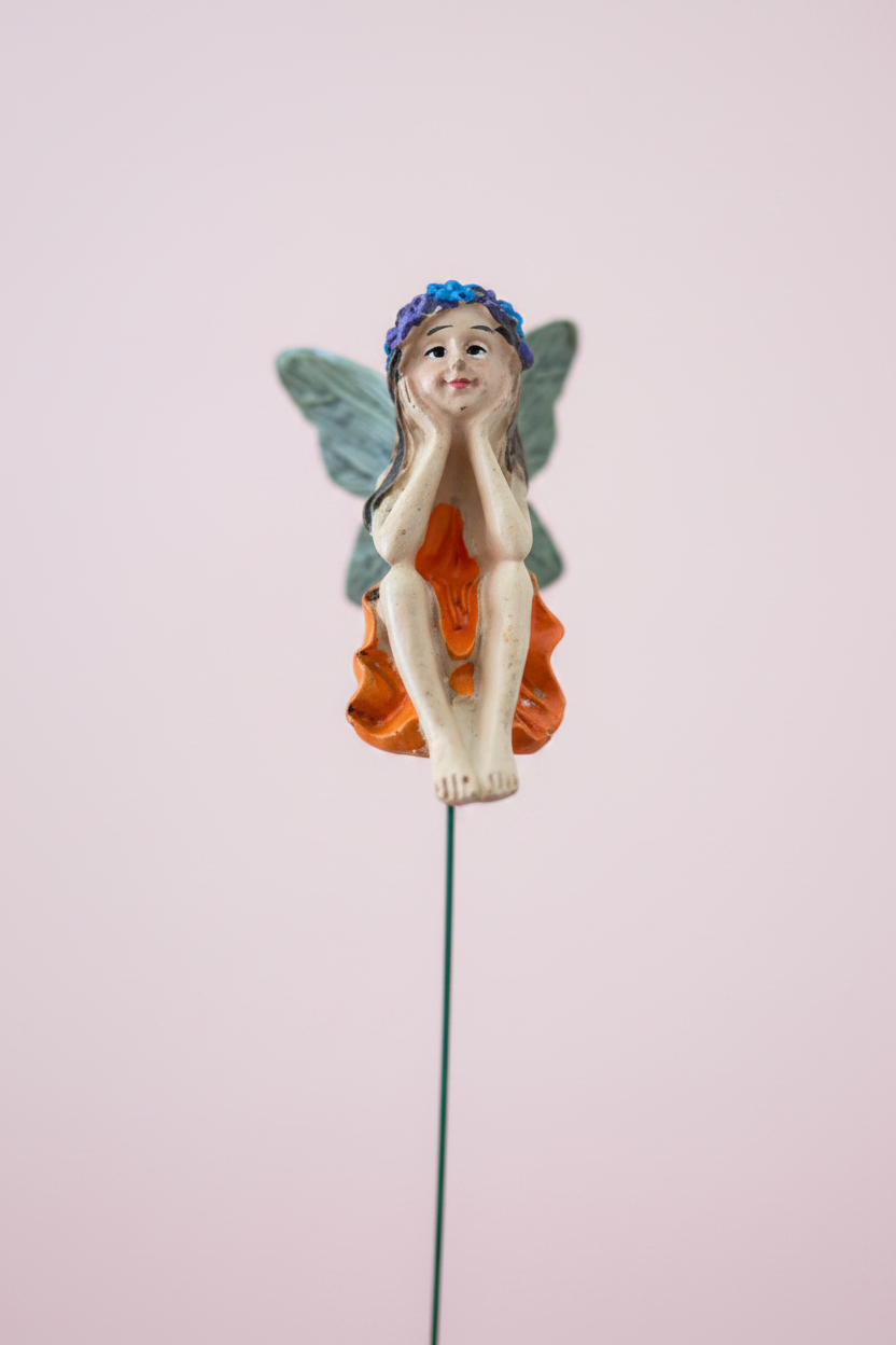 Dreaming Fairy Garden Stake